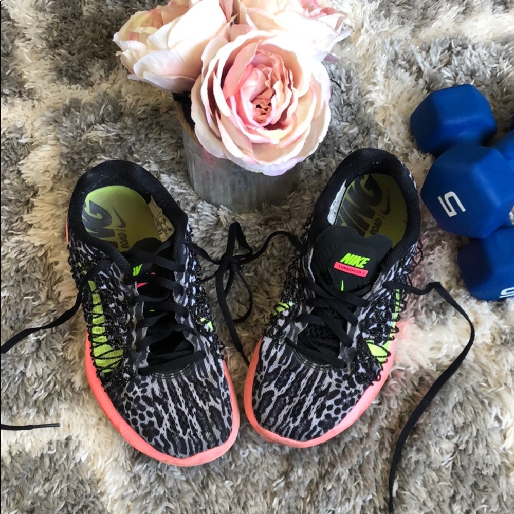 Pink/yellow Nike Lunaracer 3